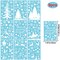 9 Sheets Christmas Window Clings - Tree Snowman Snowflakes Reindeer Decals for Winter Glass Decoration